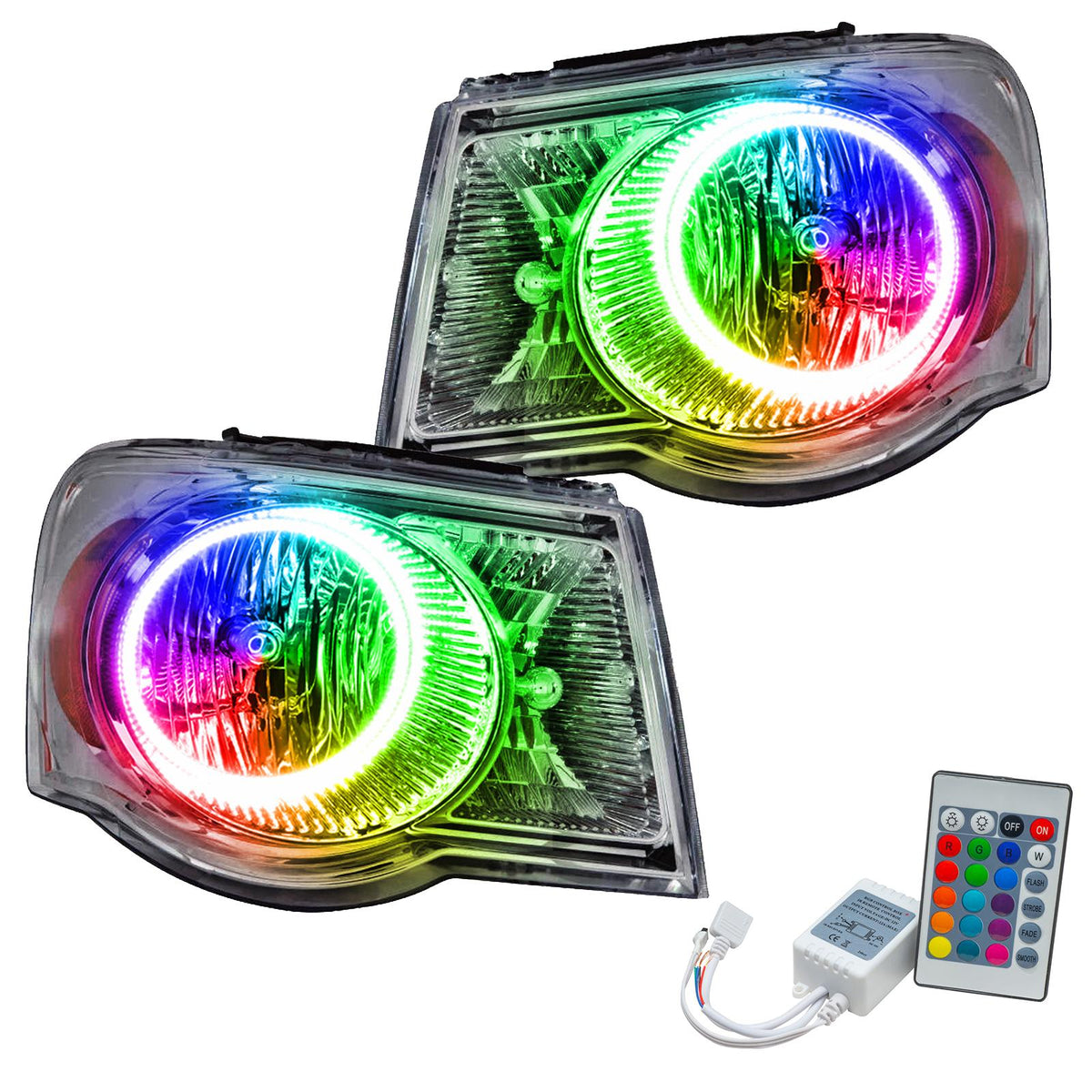 Oracle Lighting Smd Pre-Assembled Headlights, Colorshift - Simple (2007-2009 Aspen) - 7012-504