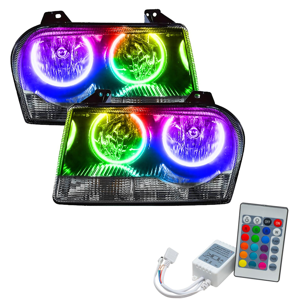 Oracle Lighting Smd Pre-Assembled Headlights, Colorshift - Simple (2005-2010 300) - 7016-504