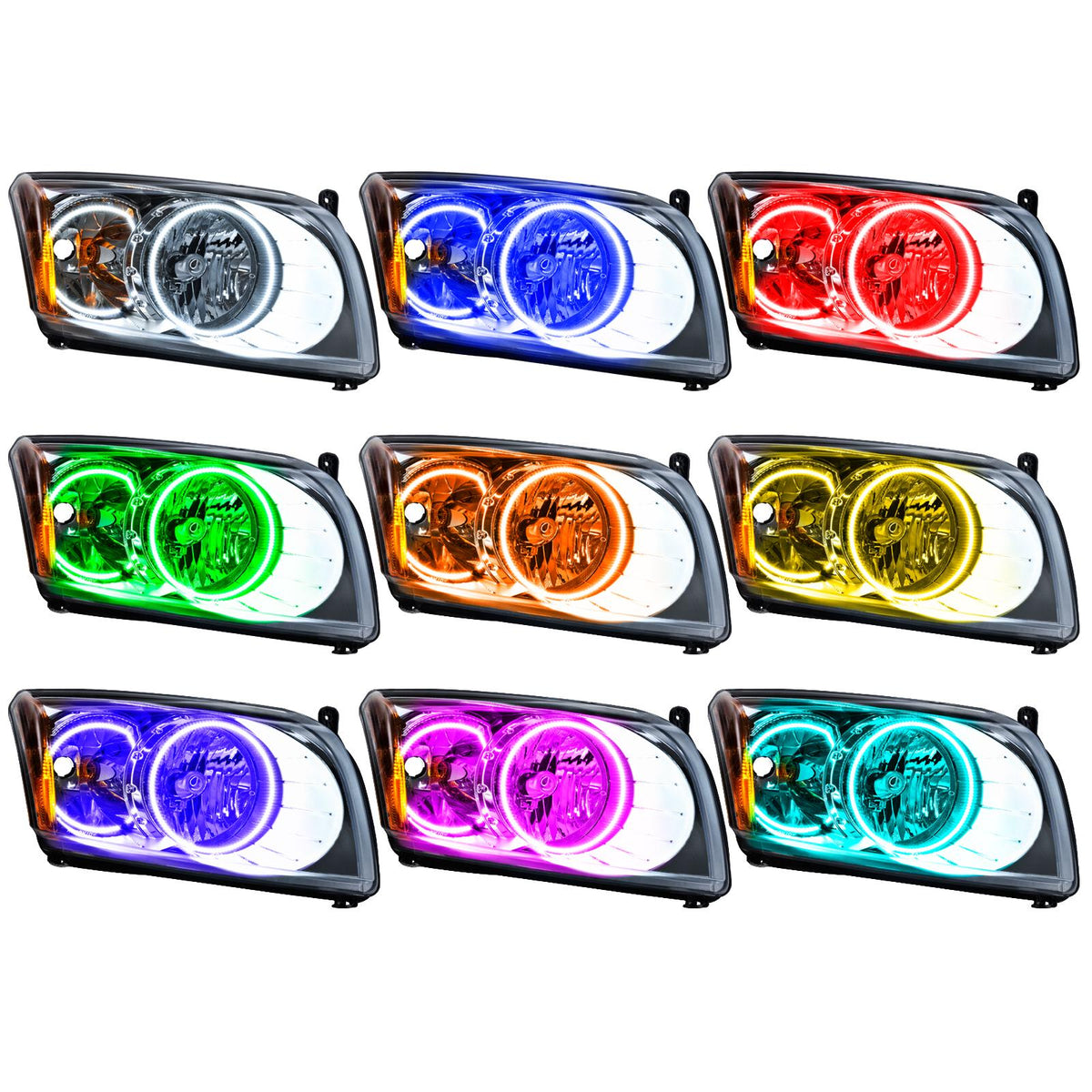 Oracle Lighting Smd Pre-Assembled Headlights, Colorshift - Simple (2007-2012 Caliber) - 7018-504