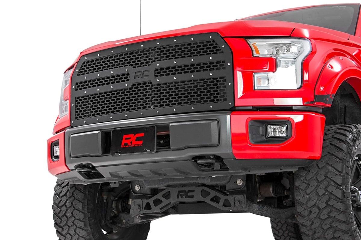 Rough Country Laser-Cut Mesh Replacement Grille (Ford F150) (2015-2017 F-150) - 70191
