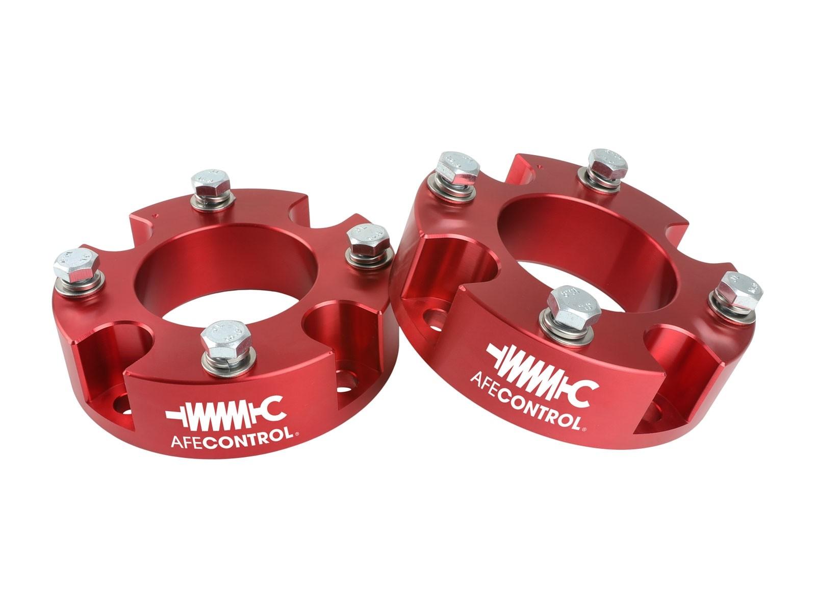 AFE aFe CONTROL 1.875 IN Leveling Kit Red Toyota Tundra 22-23 V6-3.4L (tt) - 416-72T005-R