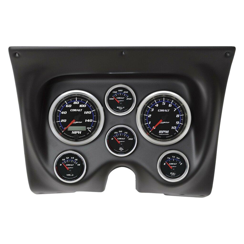 Auto Meter 6 GAUGE DIRECT-FIT DASH KIT, CAMARO/FIREBIRD 67-68, COBALT - 7020-CB