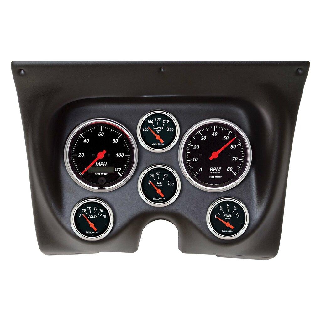 Auto Meter 6 GAUGE DIRECT-FIT DASH KIT, CAMARO/FIREBIRD 67-68, DESIGNER BLACK - 7020-DB