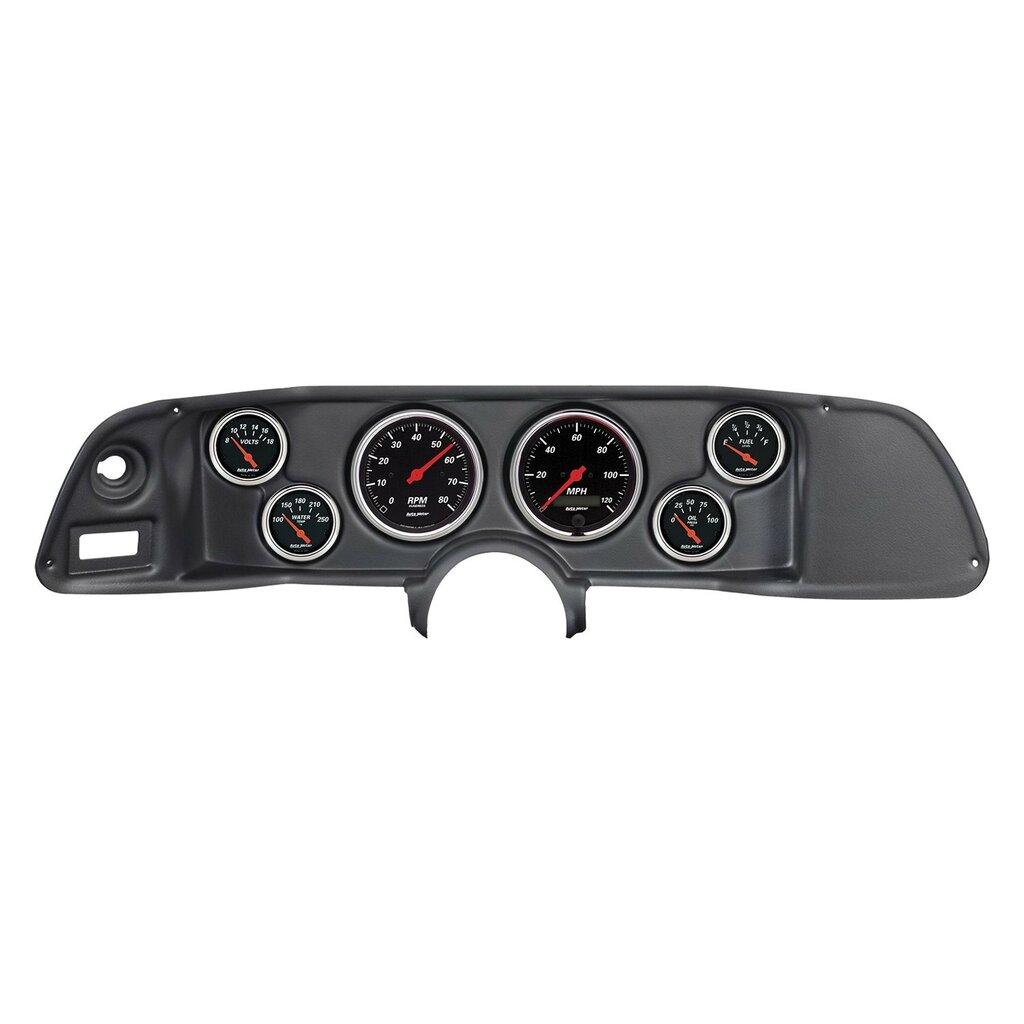Auto Meter 6 GAUGE DIRECT-FIT DASH KIT, CAMARO 70-78, DESIGNER BLACK - 7022-DB