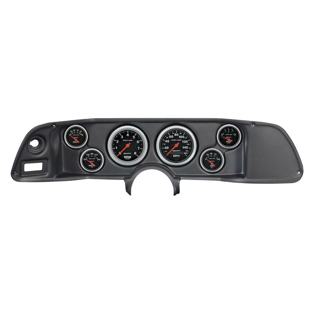 Auto Meter 6 GAUGE DIRECT-FIT DASH KIT, CAMARO 70-78, SPORT-COMP - 7022-SC