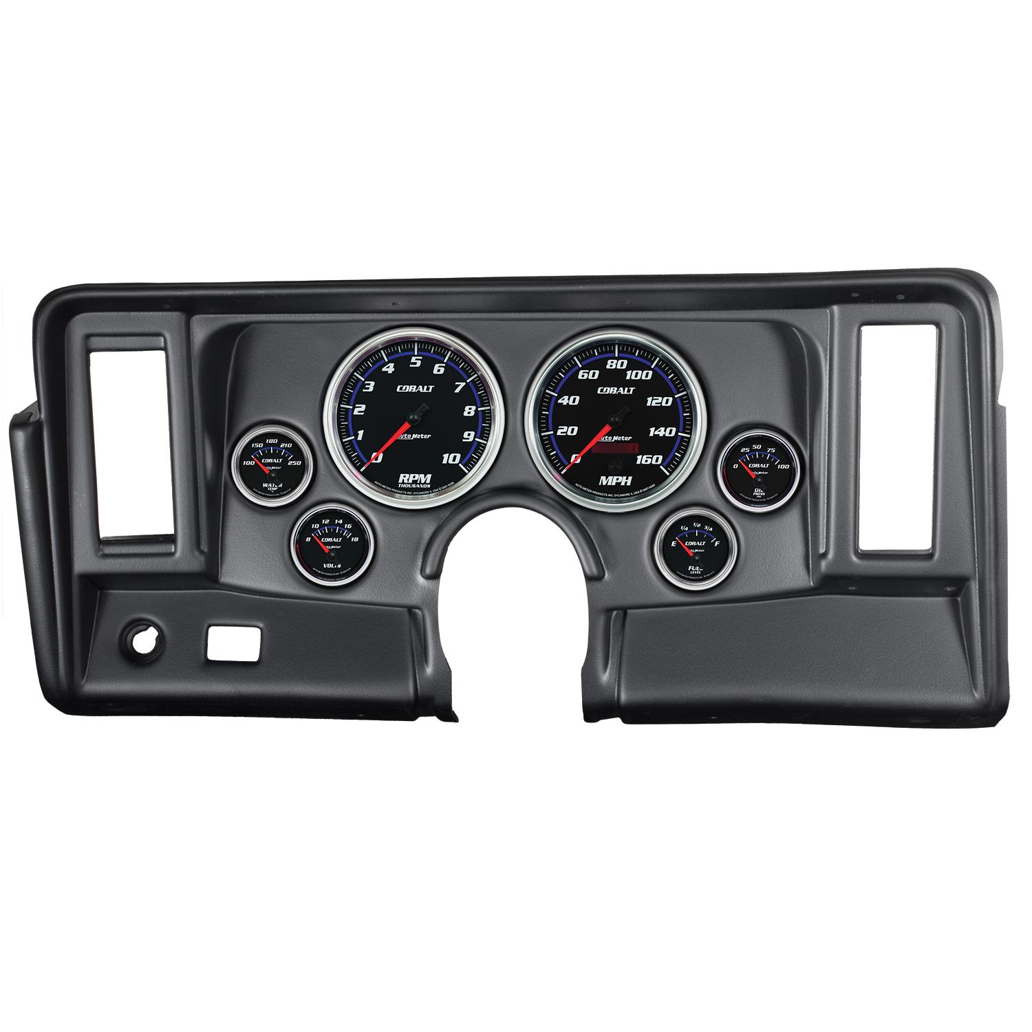 Auto Meter 6 GAUGE DIRECT-FIT DASH KIT, NOVA 69-76, COBALT - 7024-CB