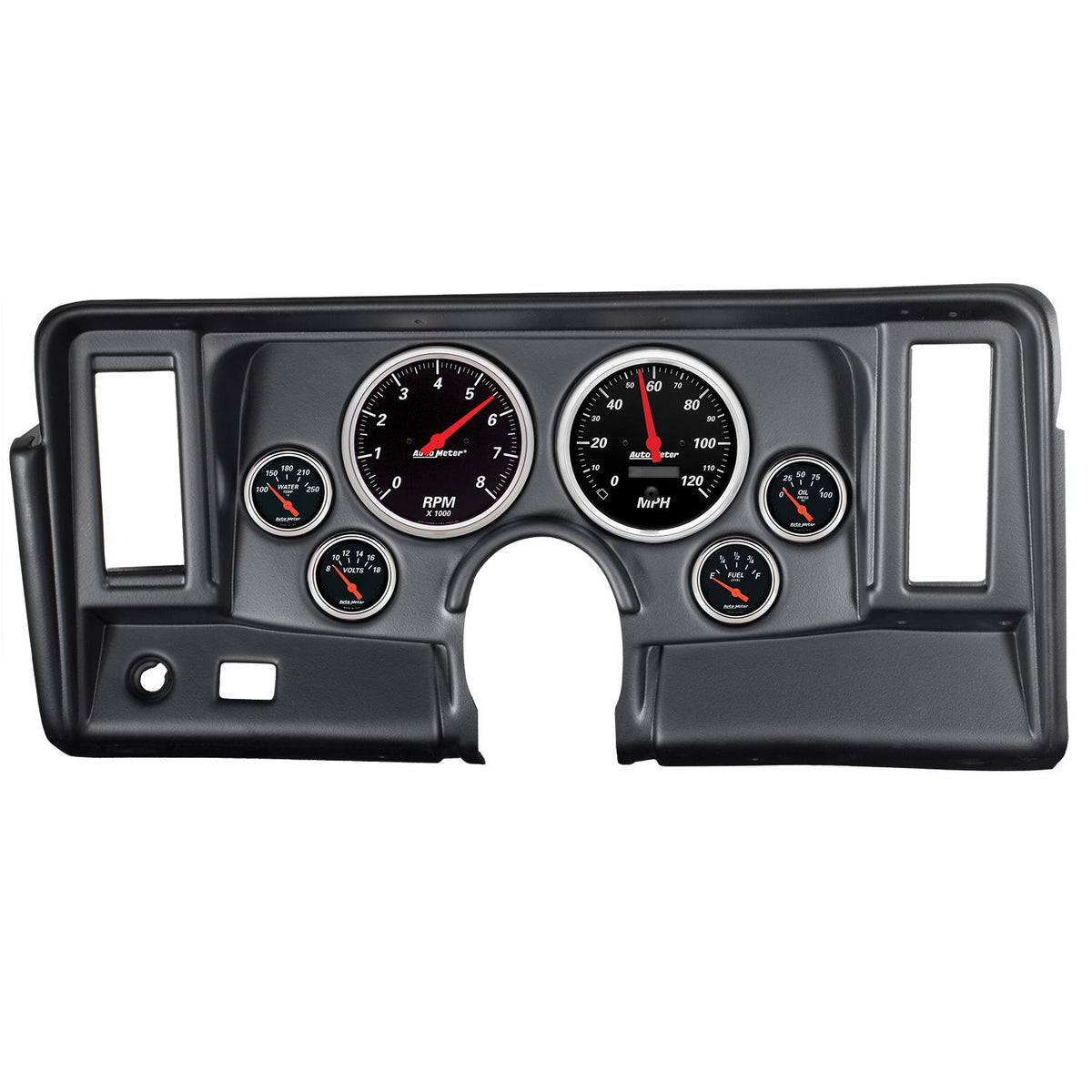 Auto Meter 6 GAUGE DIRECT-FIT DASH KIT, NOVA 69-76, DESIGNER BLACK - 7024-DB