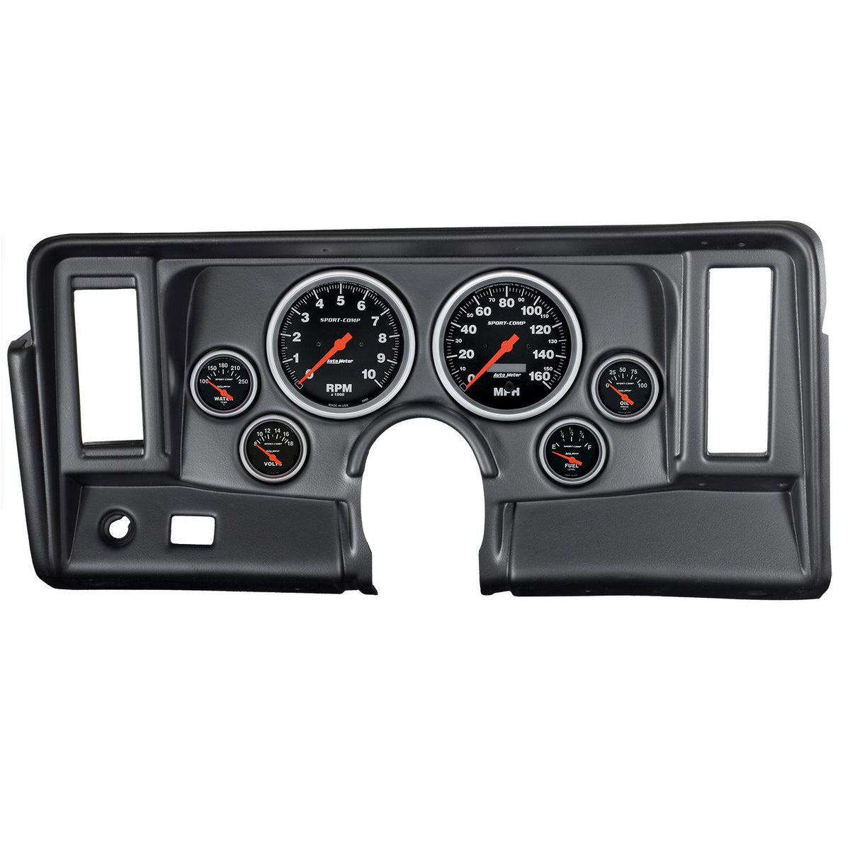 Auto Meter 6 GAUGE DIRECT-FIT DASH KIT, NOVA 69-76, SPORT-COMP - 7024-SC