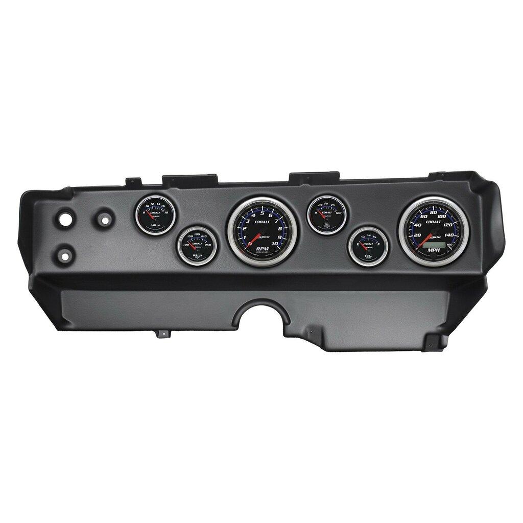 Auto Meter 6 GAUGE DIRECT-FIT DASH KIT, E-BODY / CUDA / CHALLENGER 70-74, COBALT - 7029-CB