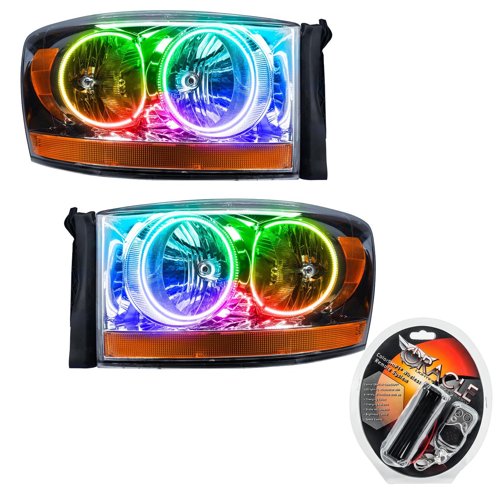 Oracle Lighting Smd Pre-Assembled Headlights, Colorshift (2006-2006 Ram 1500, Ram 2500, Ram 3500, Ram 4000) - 7032-330