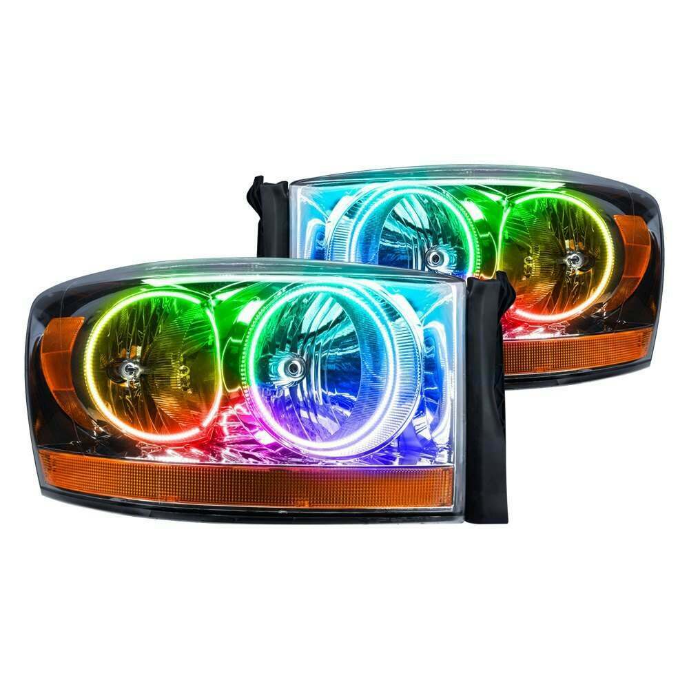 Oracle Lighting 2006 Dodge Ram Pre-Assembled Led Halo Headlights - (Chrome Housing) (2006 Dodge Ram 1500) - 7032-335