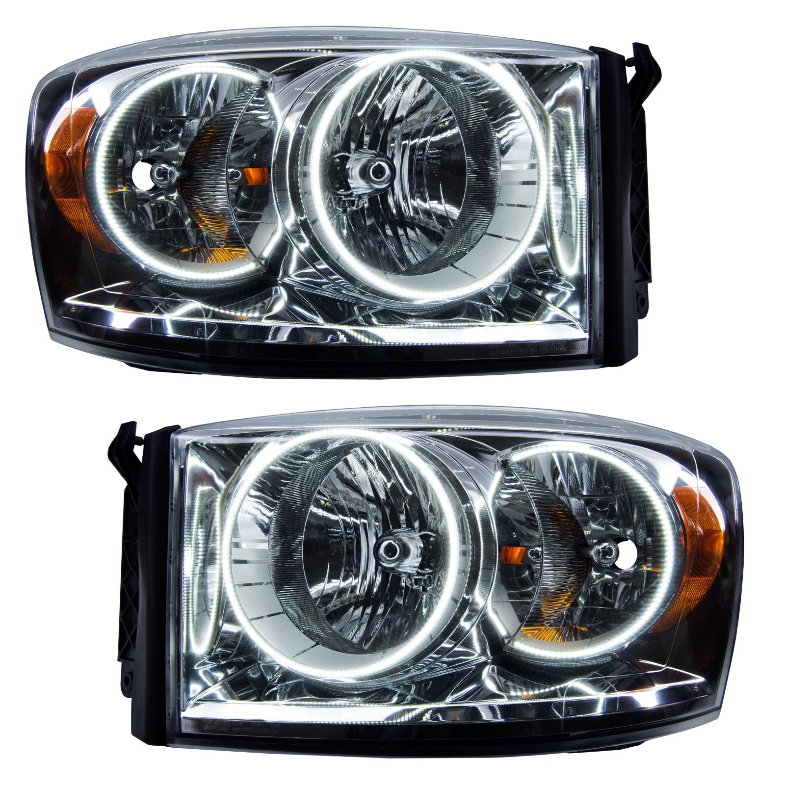 Oracle Lighting Smd Pre-Assembled Headlights, White (2007-2008 Ram 1500, Ram 2500, Ram 3500, Ram 4000, Ram 4500, Ram 5500) - 7034-001