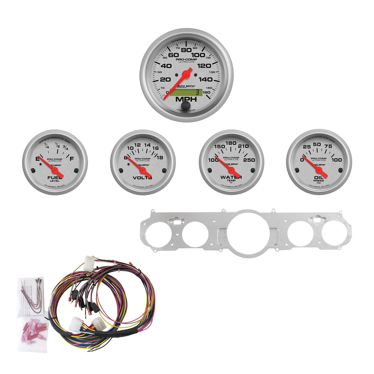 Auto Meter 5 GAUGE DIRECT-FIT DASH KIT, MUSTANG 65-66, ULTRA-LITE - 7035-UL