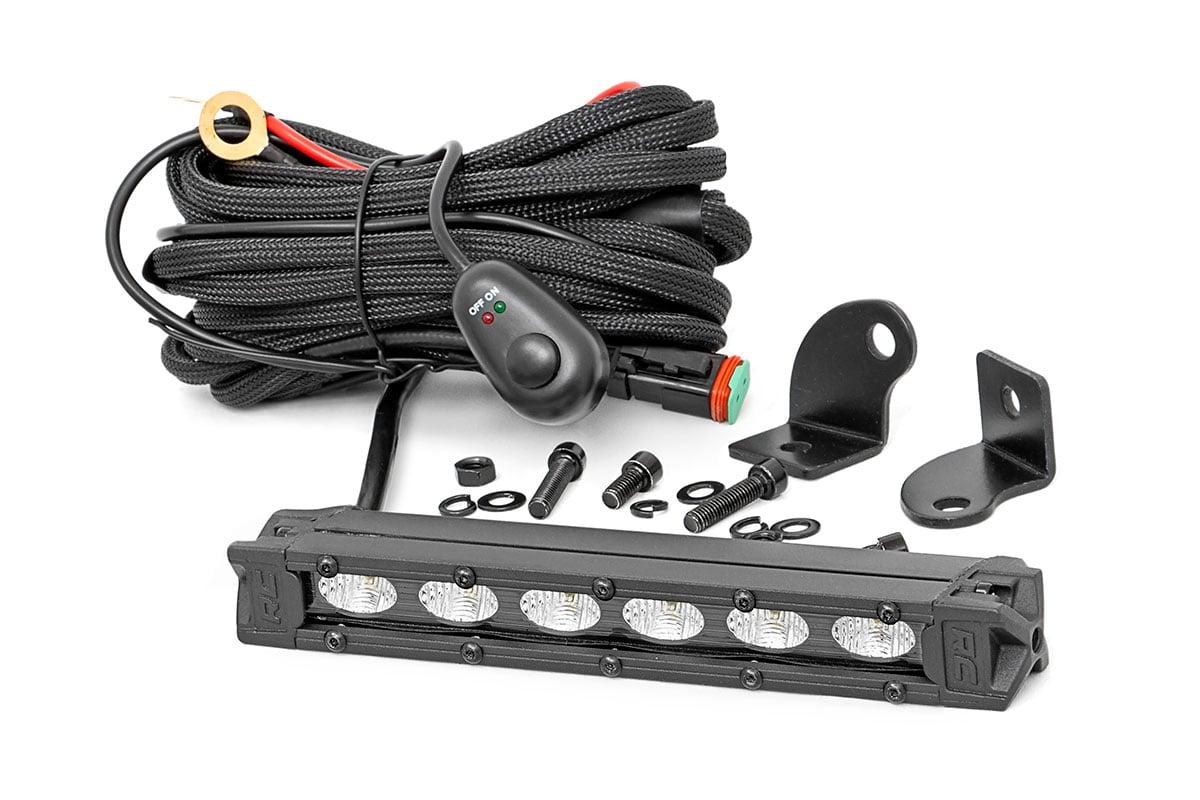 Rough Country 6 Inch Black Series LED Light Bar Slim Line - 70416ABL