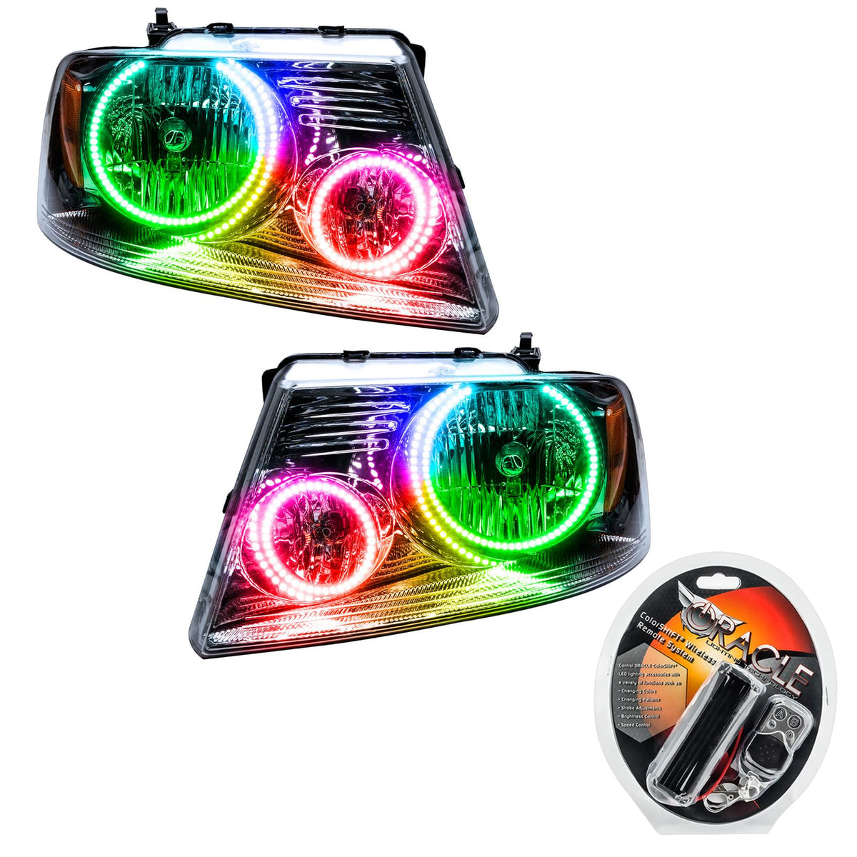 Oracle Lighting Smd Pre-Assembled Headlights, Colorshift (2005-2008 F-150) - 7043-330