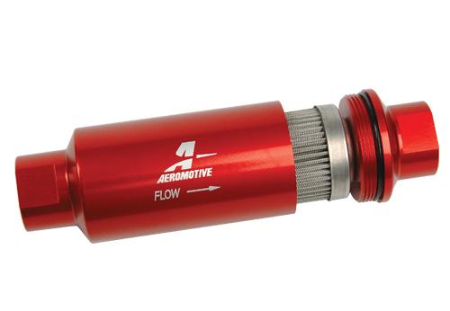 Aeromotive 40 Micron, Orb-10 Red Fuel Filter - 12335