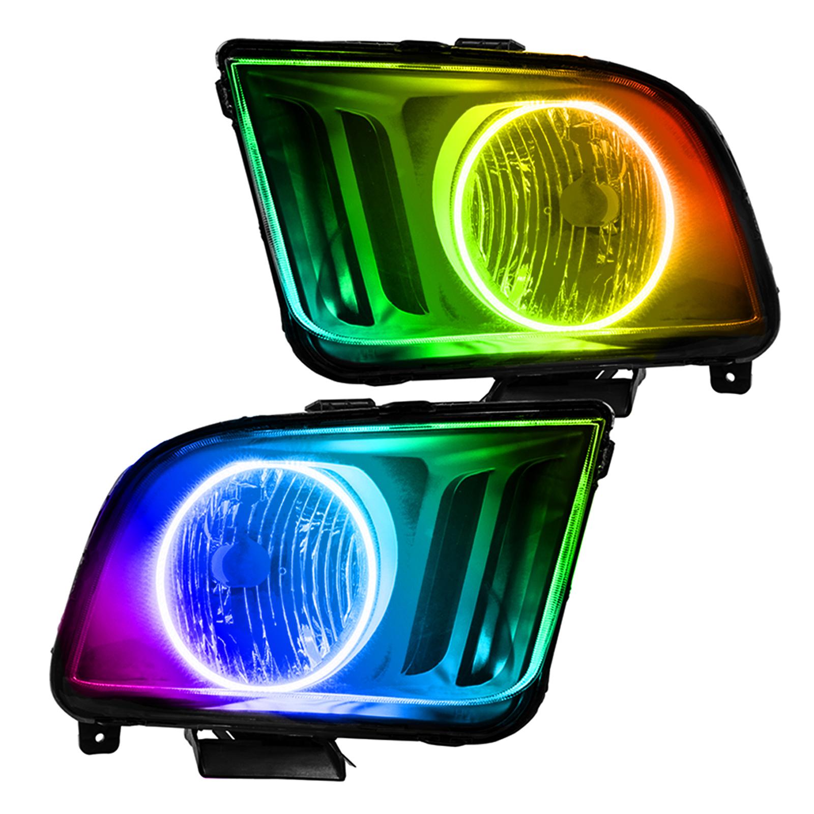 Oracle Lighting Smd Pre-Assembled Headlights, Colorshift - No Controller (2005-2009 Mustang) - 7048-334