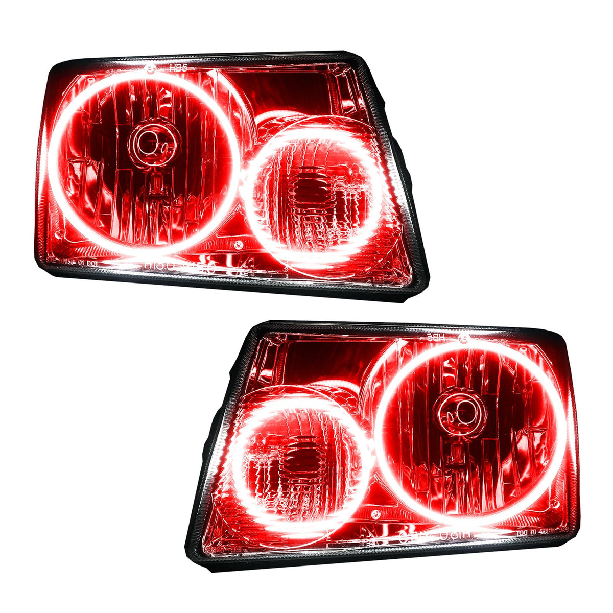 Oracle Lighting Smd Pre-Assembled Headlights, Red (2001-2011 F-100 Ranger, Ranger) - 7052-003