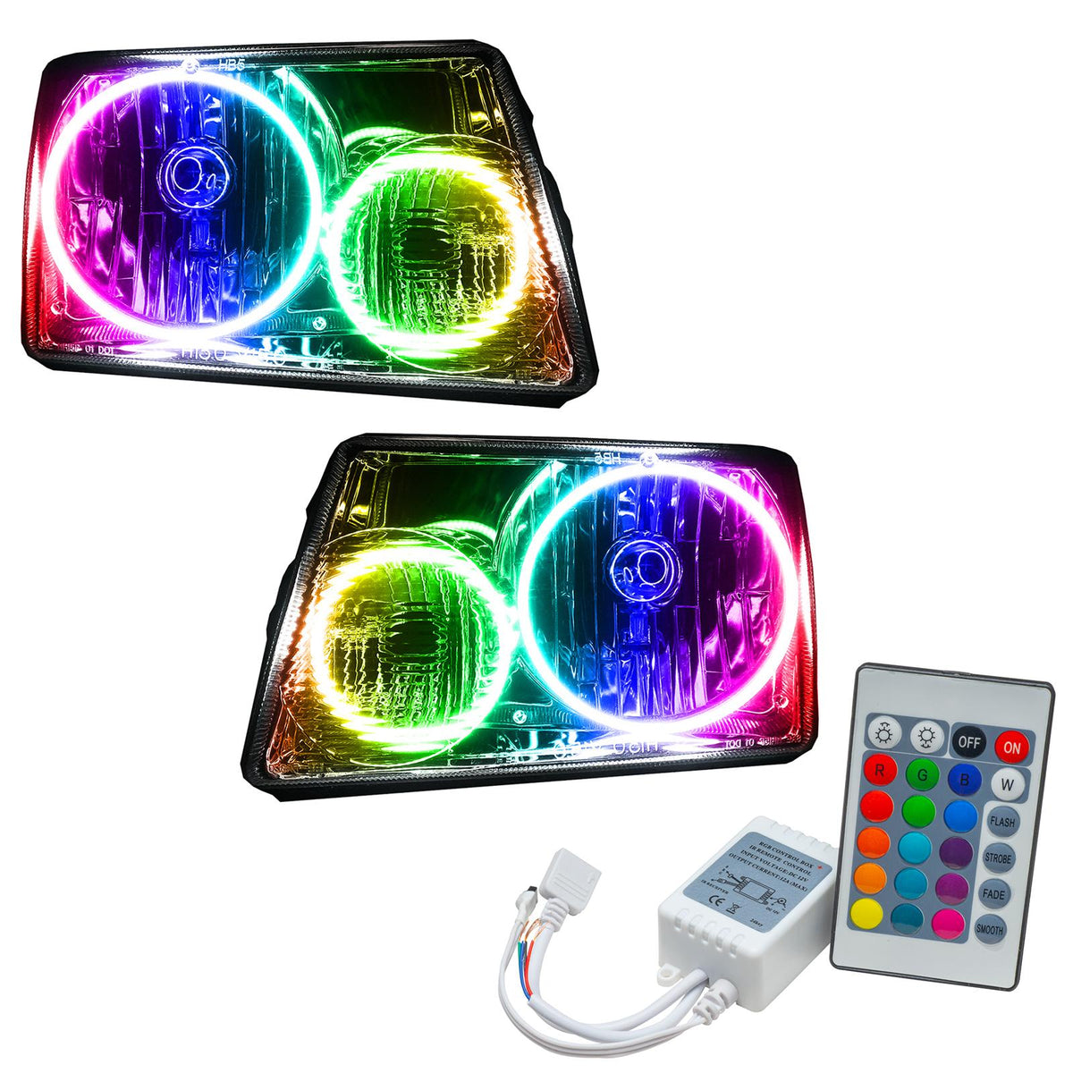 Oracle Lighting Smd Pre-Assembled Headlights, Colorshift - Simple (2001-2011 F-100 Ranger, Ranger) - 7052-504