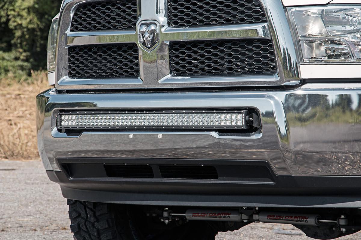 Rough Country Dodge 40-inch Curved LED Light Bar Hidden Bumper Kit w/Black Series LED For 10-18 Ram 2500/3500 Rough Country - 70570B