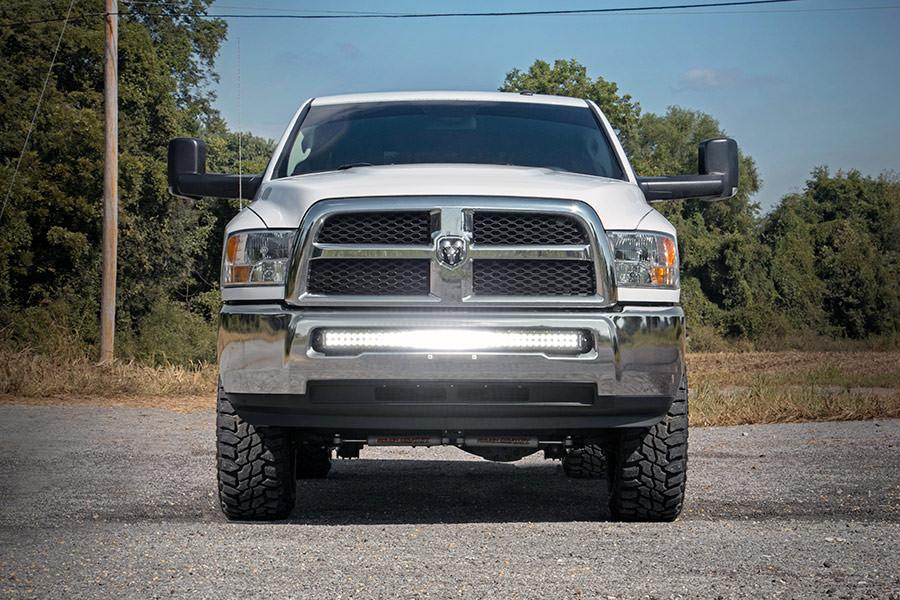 Rough Country Dodge 40-inch Curved LED Light Bar Hidden Bumper Kit w/Black Series LED For 10-18 Ram 2500/3500 Rough Country - 70570B