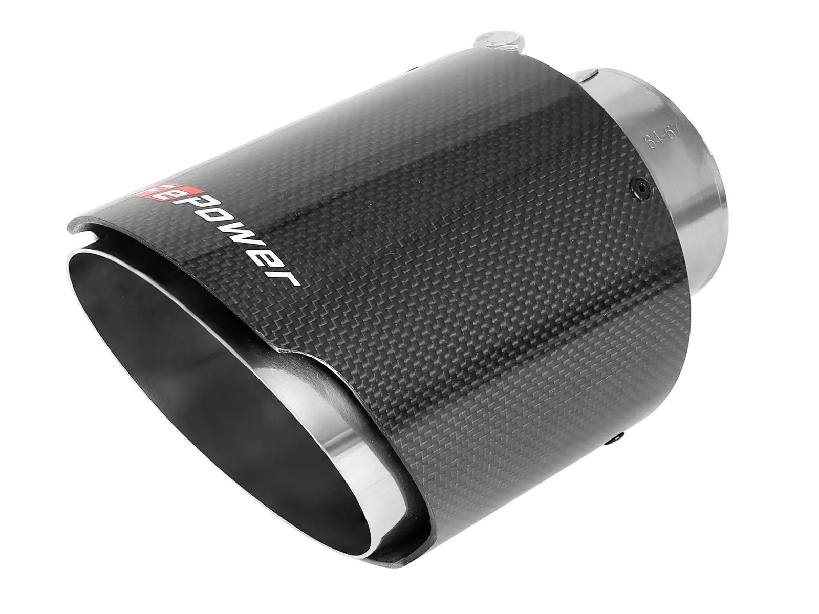 AFE Takeda 2-1/2 IN 304 Stainless Steel Axle-Back Exhaust w/ Carbon Fiber Tip (2023-2025 CX-50) - 49-37036-C
