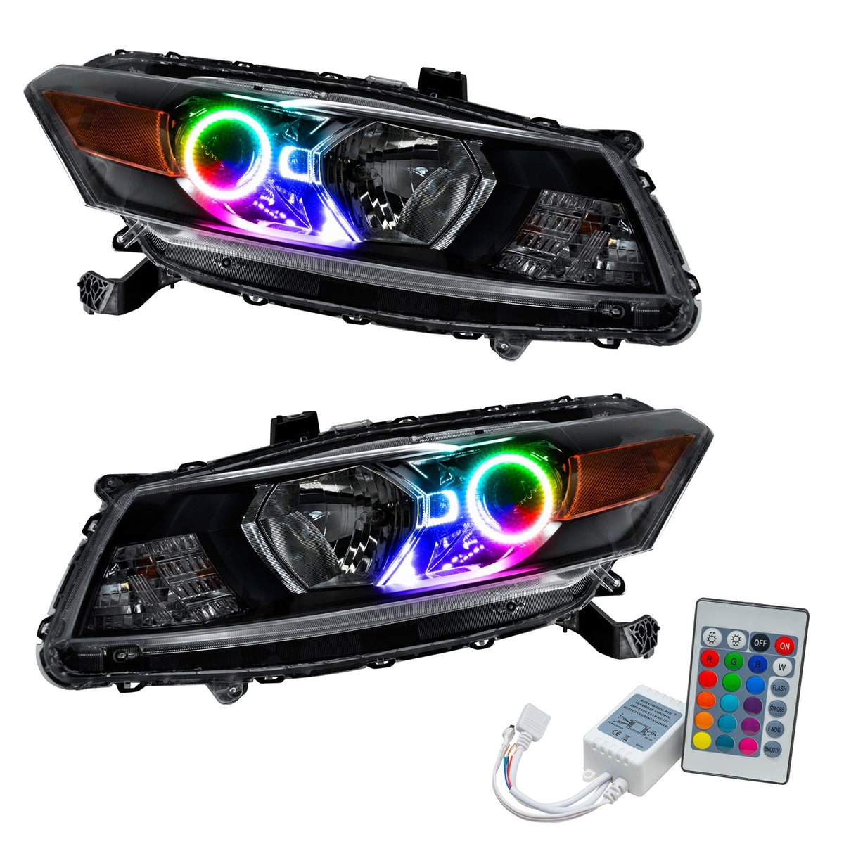 Oracle Lighting Smd Pre-Assembled Headlights, Colorshift - Simple (2008-2012 Accord) - 7060-504