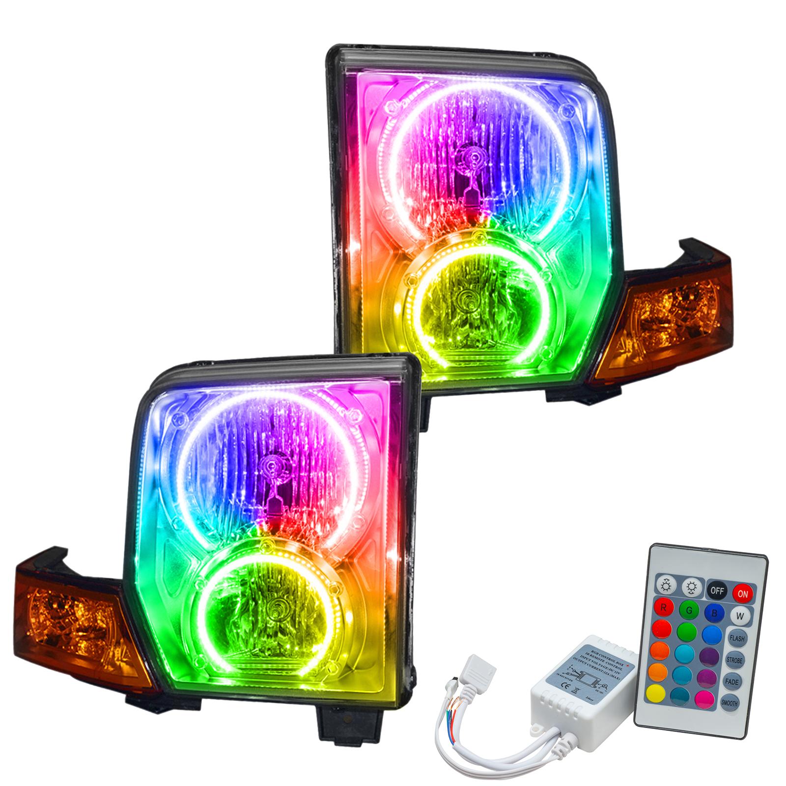 Oracle Lighting Smd Pre-Assembled Headlights, Colorshift - Simple (2006-2010 Commander) - 7063-504