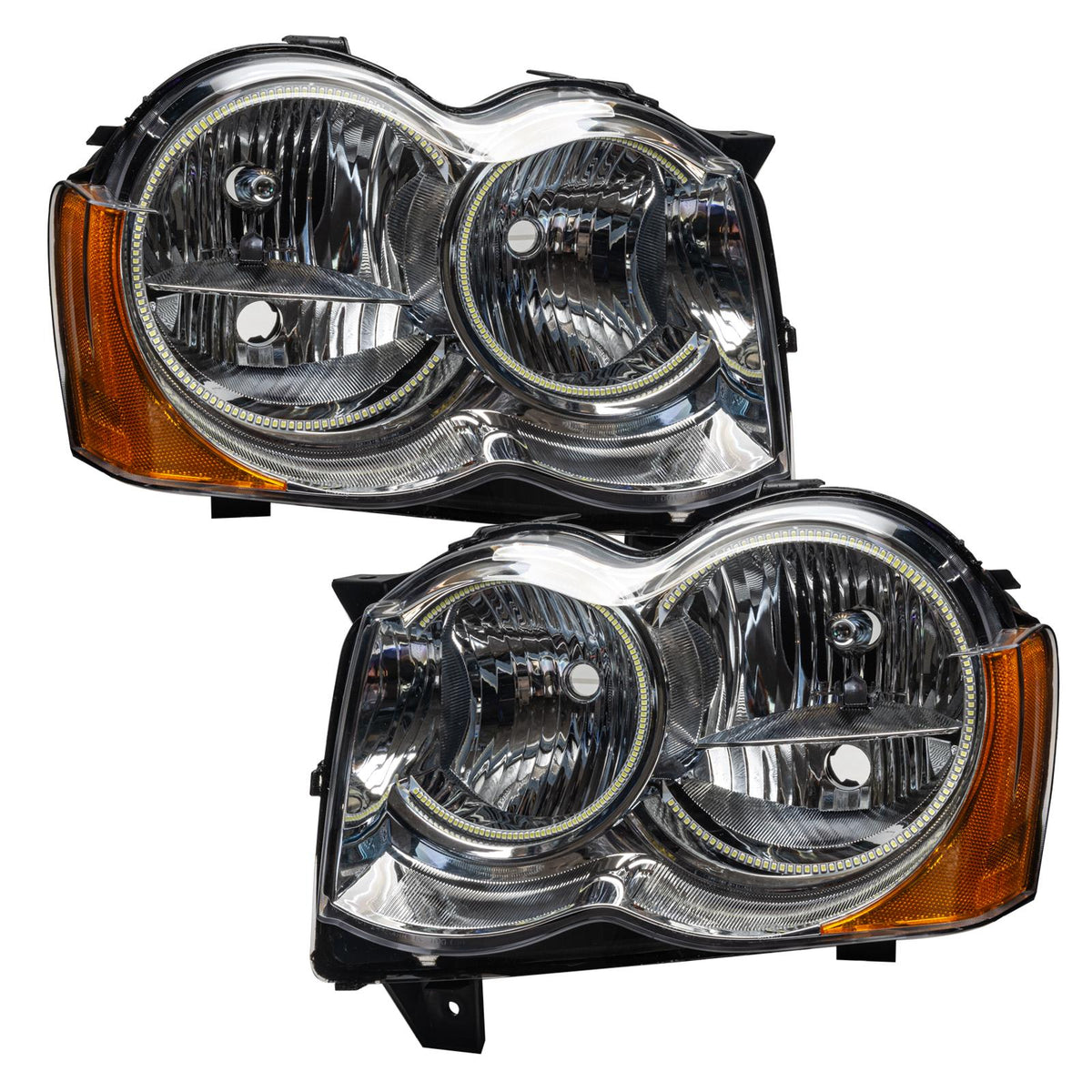 Oracle Lighting Smd Pre-Assembled Headlights, Non-Hid, Colorshift - Simple (2008-2010 Grand Cherokee) - 7068-504
