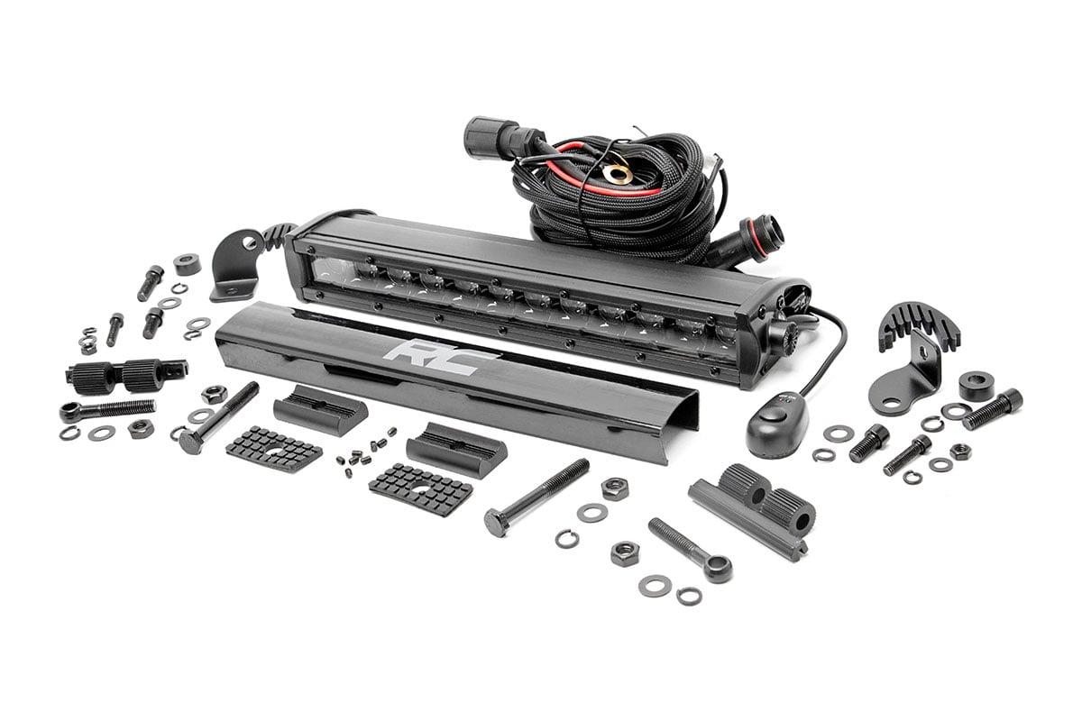 Rough Country 12-inch Black Series Single Row CREE LED Light Bar - 70712BL