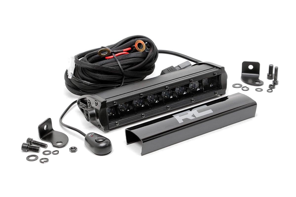 Rough Country 8-inch Black Series CREE LED Single Row Light Bar - 70718BL
