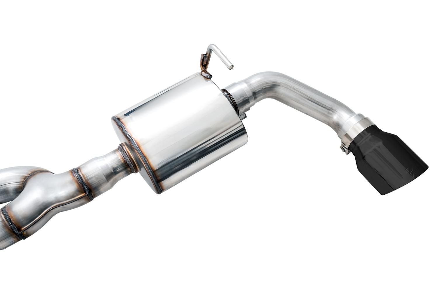 AWE Tread Edition Axleback Dual Exhaust for Jeep JL/JLU 3.6L/2.0T - Diamond Black Tips - 3015-33001