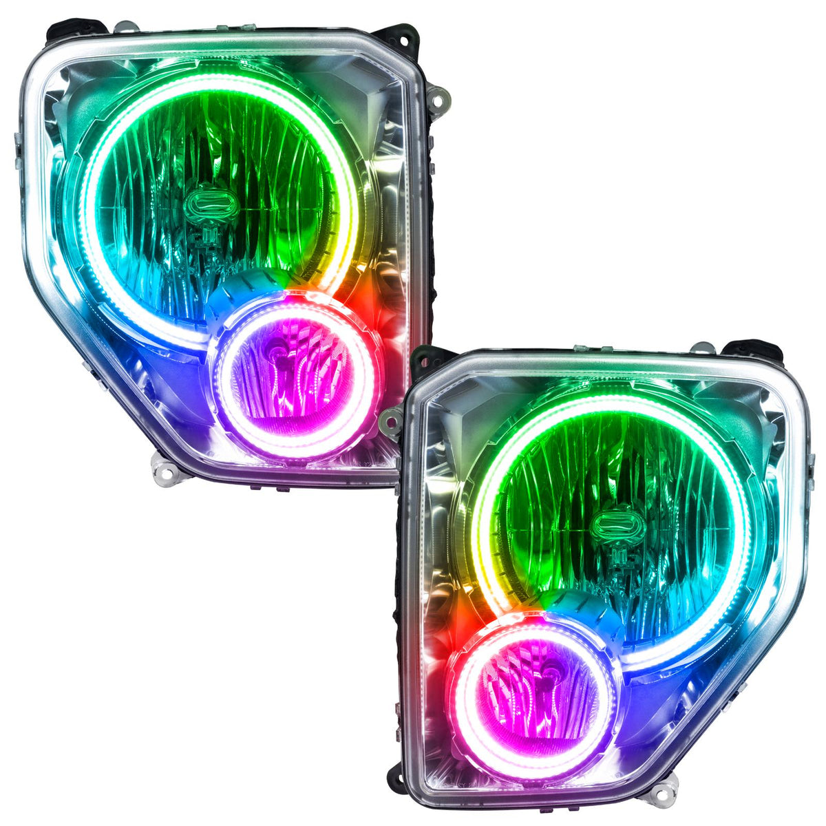 Oracle Lighting Smd Pre-Assembled Headlights, Colorshift - No Controller (2008-2012 Liberty) - 7075-334