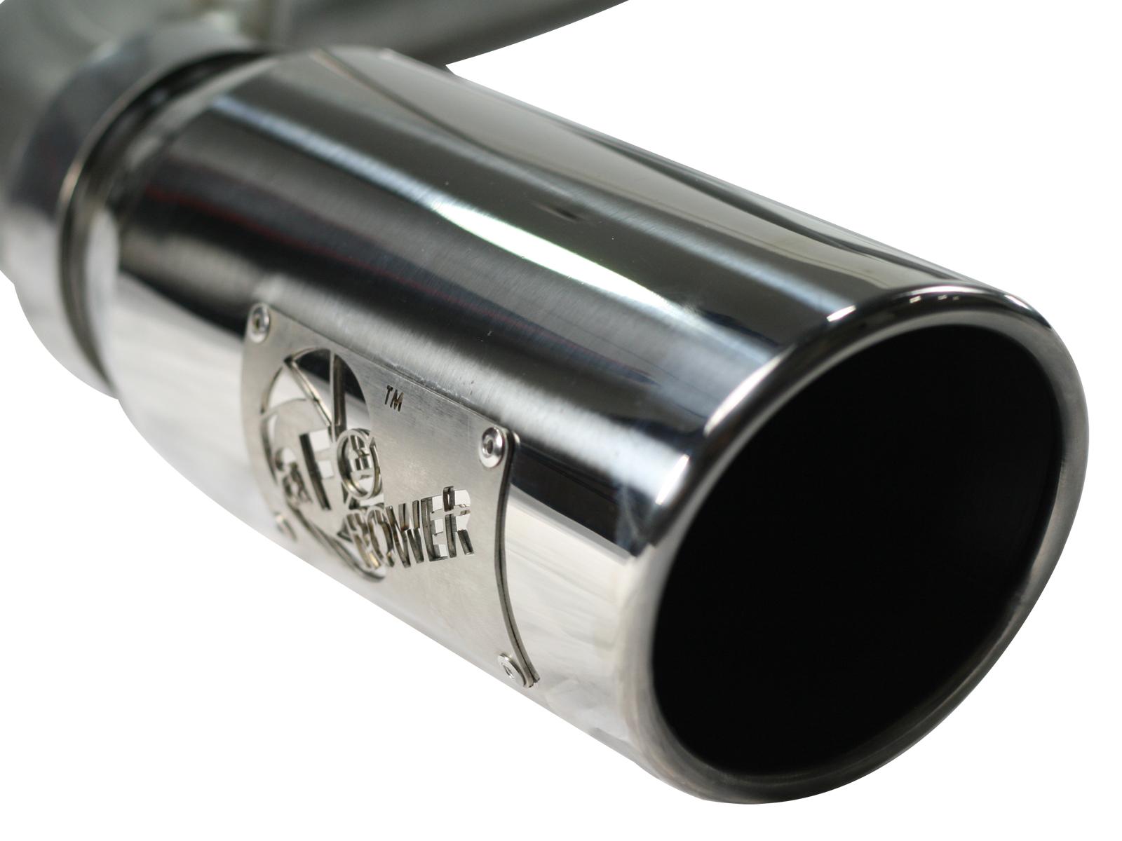AFE Mach Force-Xp 3 IN Cat-Back Exhaust System with Single Side Exit Polished Tip (2009-2019 1500, 1500 Classic, Ram 1500) - 49-42031-P