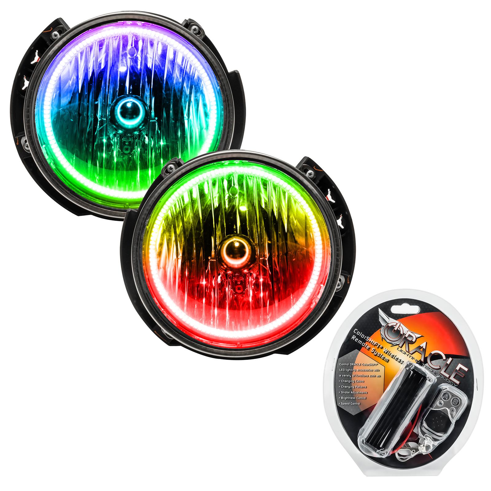 Oracle Lighting Smd Pre-Assembled Headlights, Colorshift (2007-2016 Wrangler) - 7079-330