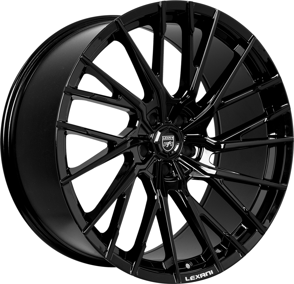 Lexani VELAR Wheel - 22x9, 5x112 Bolt, 32 Offset, Gloss Black - 707-2290-45-32FB