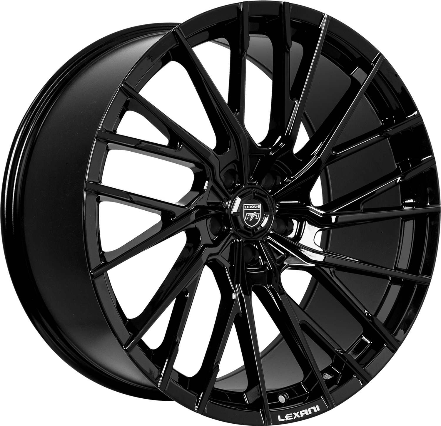 Lexani VELAR Wheel - 24x9, BLANKxBLANK Bolt, 35 Offset, Gloss Black - 707-2490-00-35FB-C