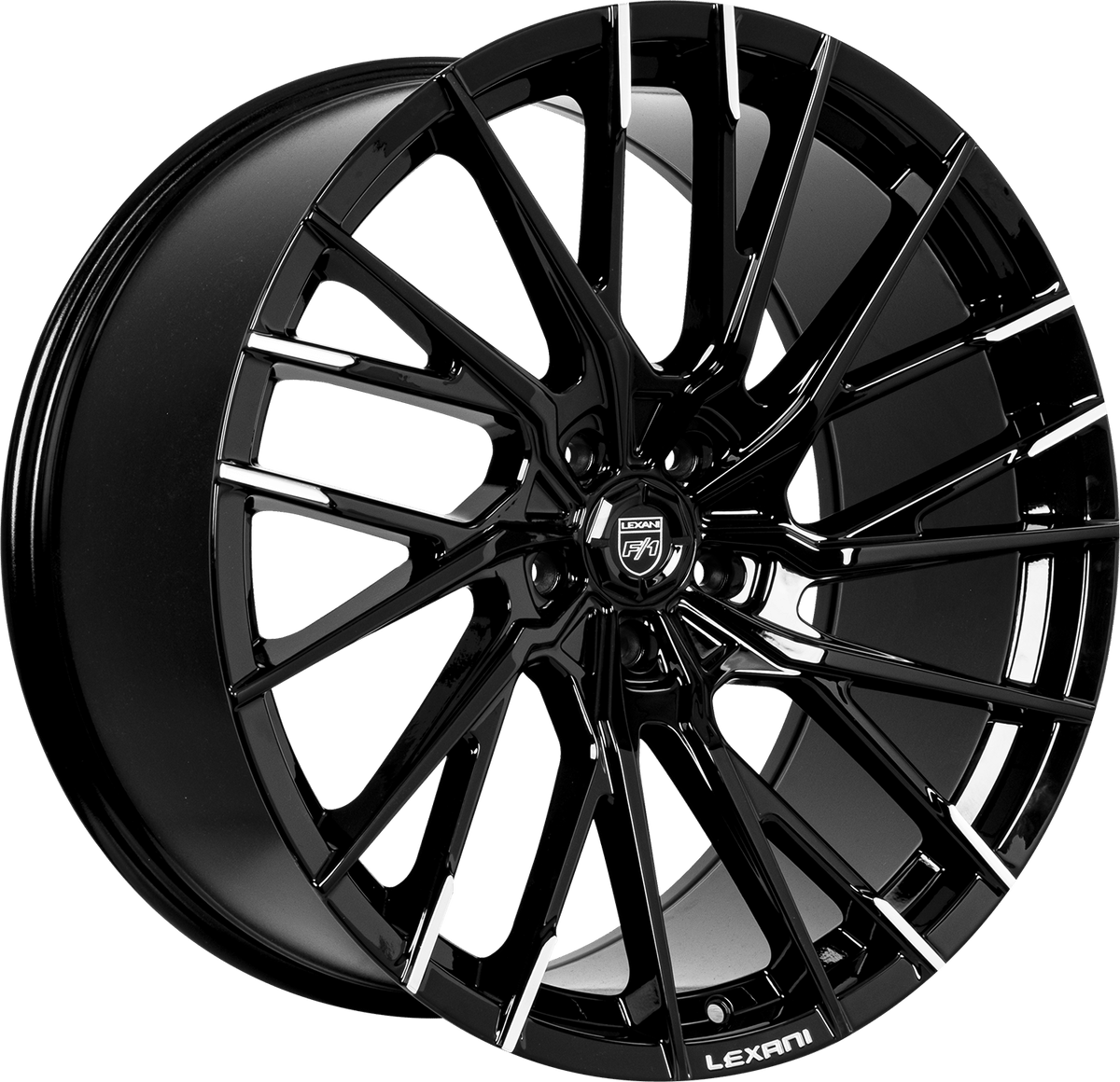 Lexani VELAR Wheel - 22x9, 5x120 Bolt, 42 Offset, Machined Tips - 707-2290-13-42MBT
