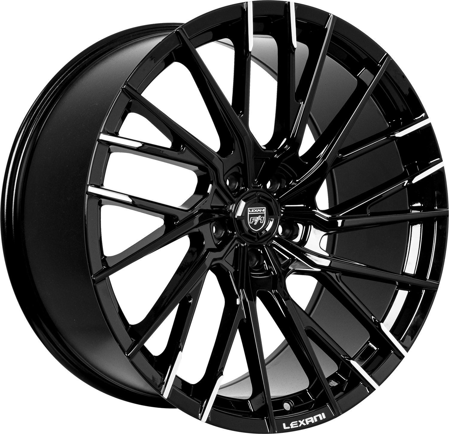 Lexani VELAR Wheel - 20x9, BLANKxBLANK Bolt, 35 Offset, Machined Tips - 707-2090-00-35MBT