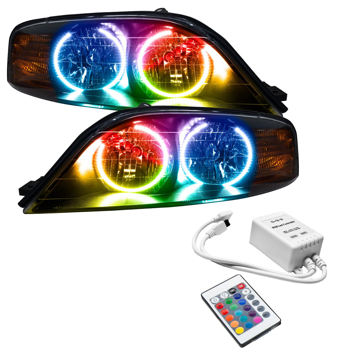 Oracle Lighting Smd Pre-Assembled Headlights, Colorshift - Simple (2000-2002 LS) - 7082-504
