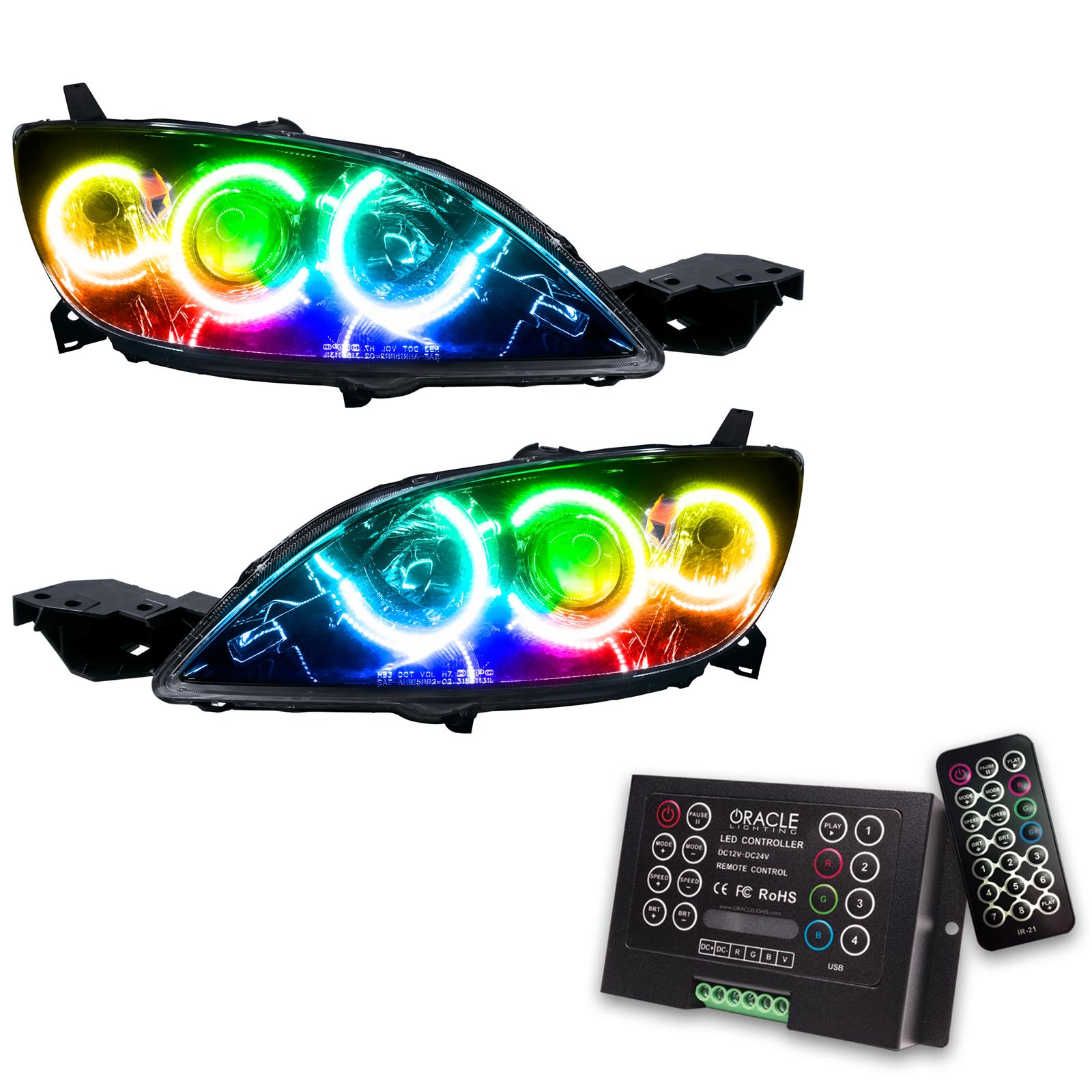 Oracle Lighting Smd Pre-Assembled Headlights, Halogen Style, Colorshift 2.0 (2004-2009 3) - 7086-333