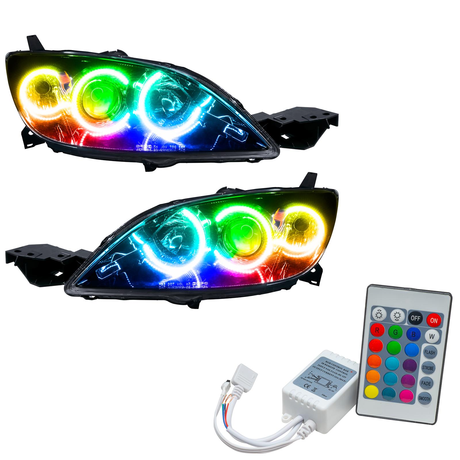 Oracle Lighting Smd Pre-Assembled Headlights, Halogen Style, Colorshift - Simple (2004-2009 3) - 7086-504