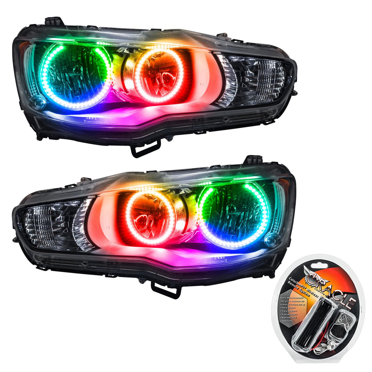 Oracle Lighting Smd Pre-Assembled Headlights, Colorshift (2008-2017 Lancer) - 7087-330