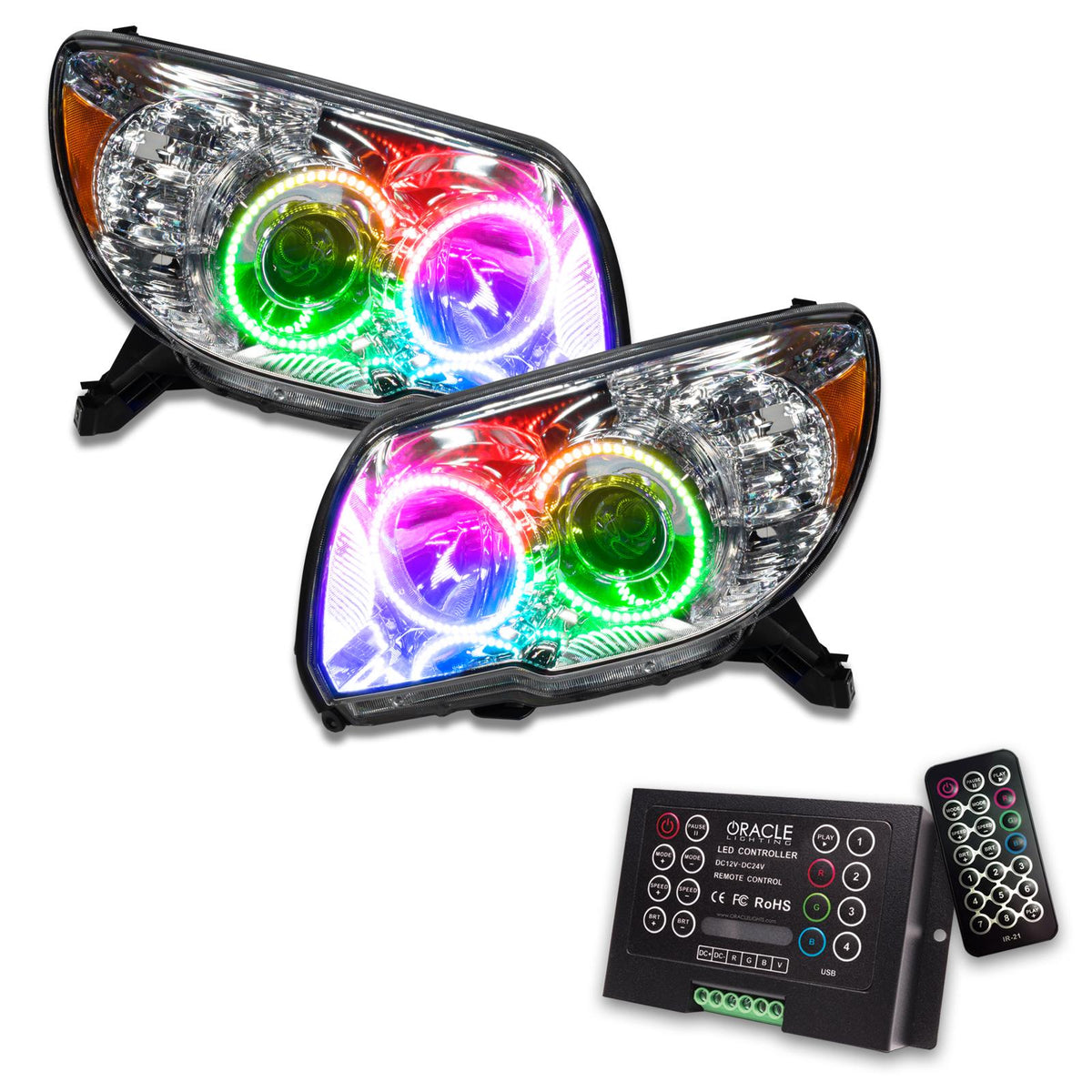 Oracle Lighting Smd Pre-Assembled Headlights, Colorshift 2.0 (2006-2009 4Runner) - 7089-333