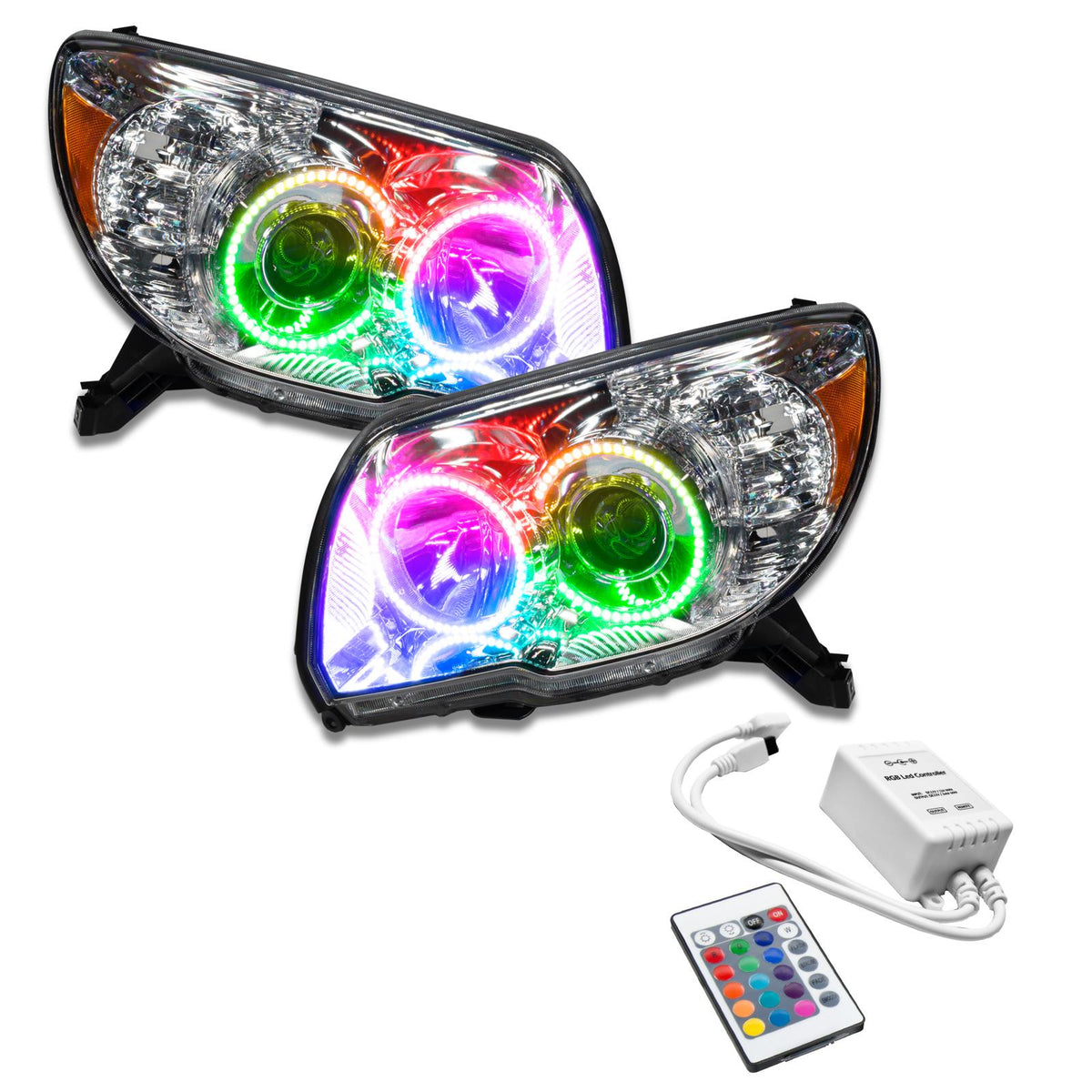 Oracle Lighting Smd Pre-Assembled Headlights, Colorshift - Simple (2006-2009 4Runner) - 7089-504