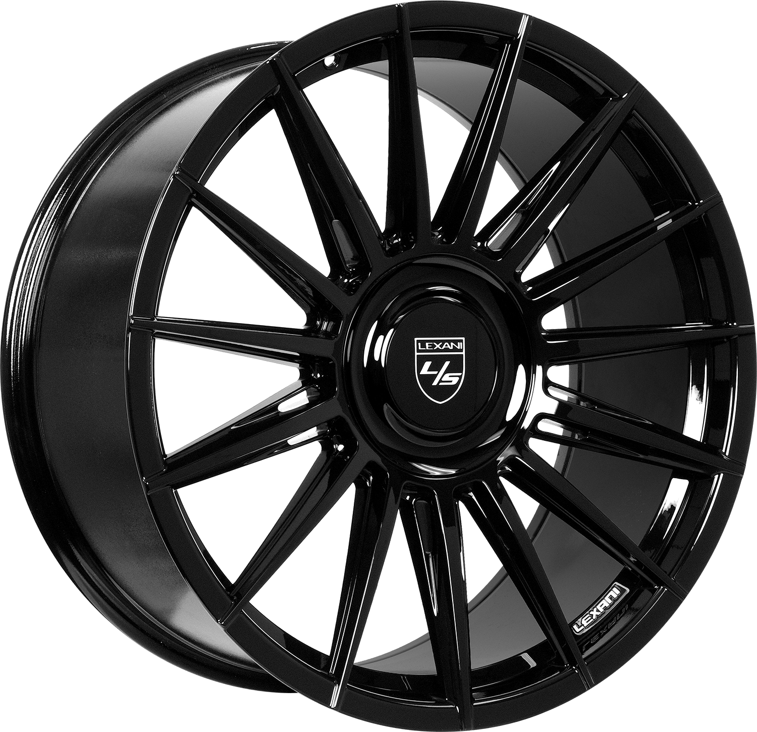 Lexani LOTUS XL Wheel - 22x10, 5x112 Bolt, 20 Offset, Gloss Black - 708-2210-45-20FB
