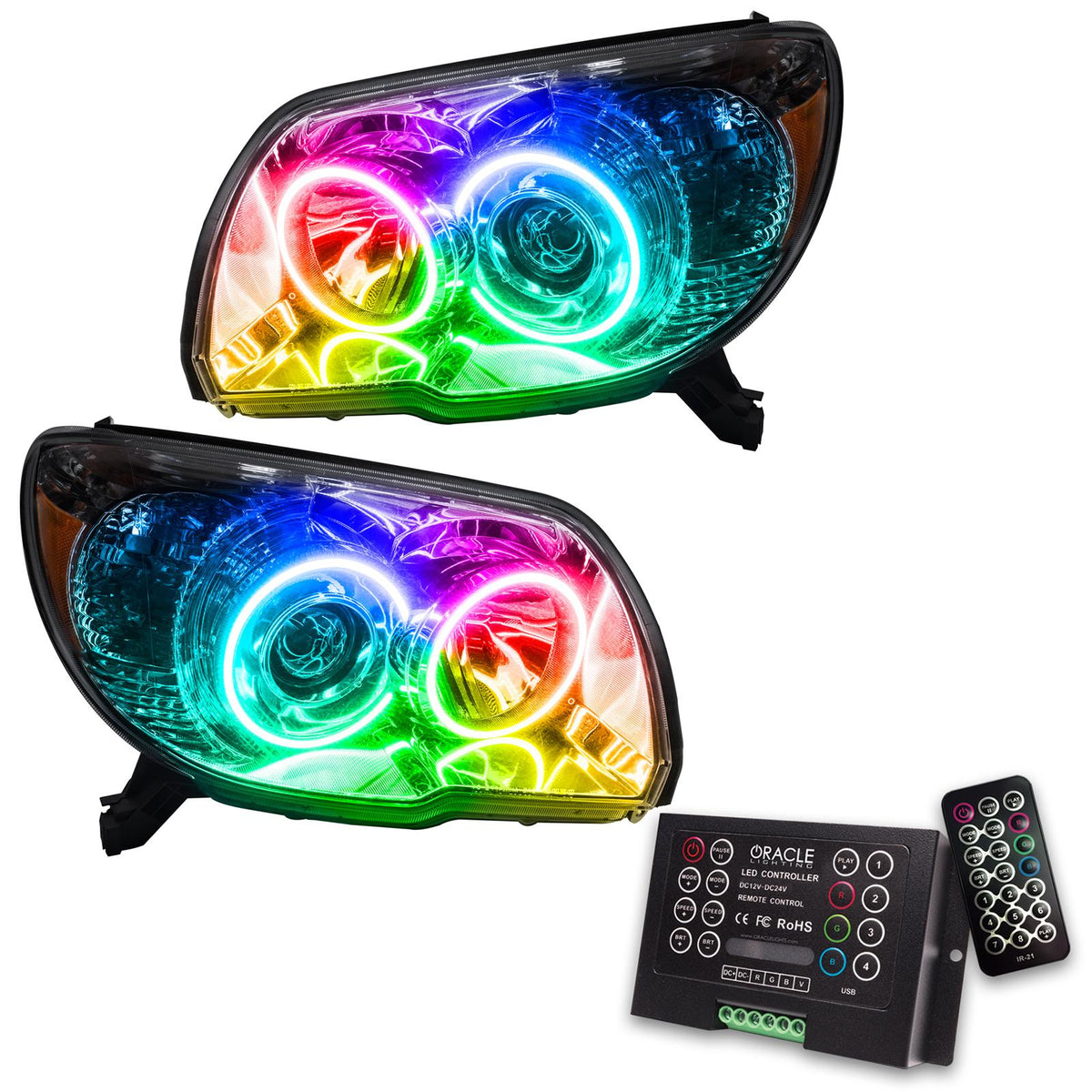 Oracle Lighting Smd Pre-Assembled Headlights, Colorshift 2.0 (2006-2009 4Runner) - 7090-333