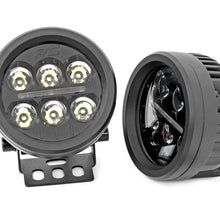 Rough Country Black Series Round LED Light Pair 3.5 Inch Amber DRL - 70900A