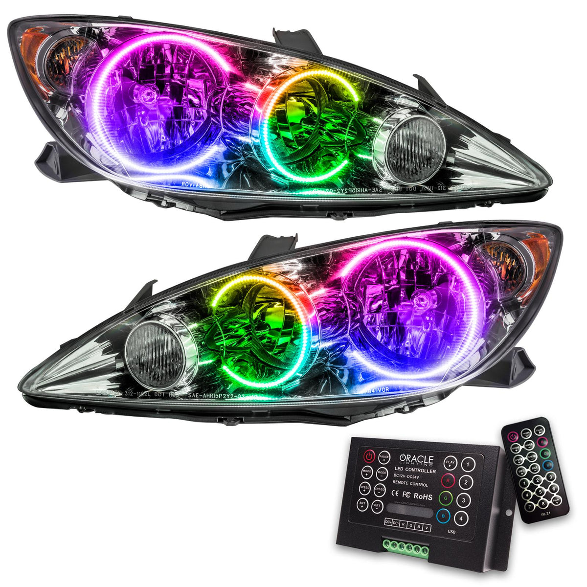 Oracle Lighting Smd Pre-Assembled Headlights, Colorshift 2.0 (2005-2006 Camry) - 7091-333