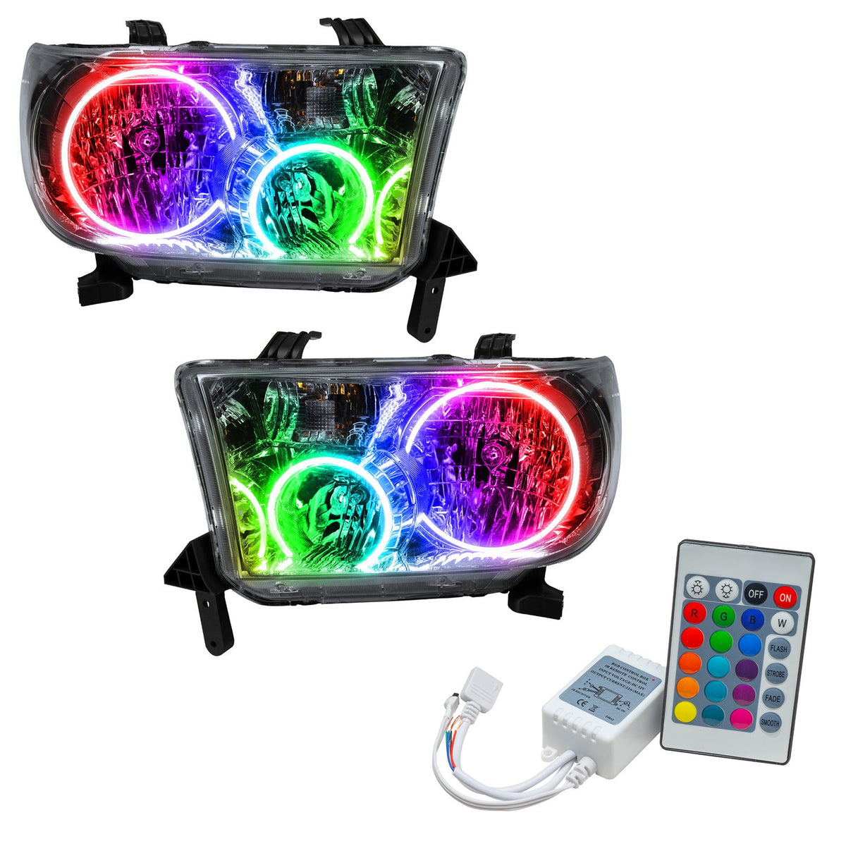 Oracle Lighting Smd Pre-Assembled Headlights, Colorshift - Simple (2007-2013 Tundra) - 7094-504